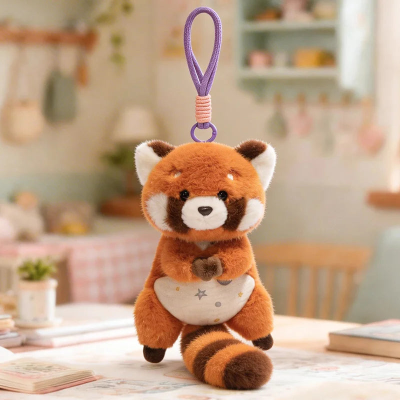 Cute Baby Animal Plush Keychain with Star Outfit - Image 8