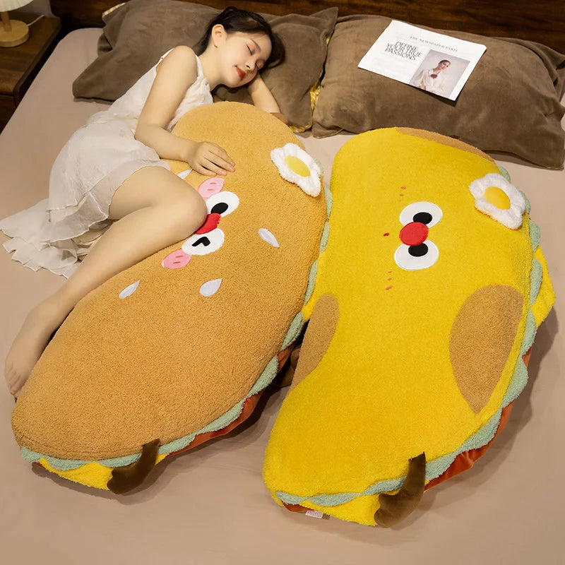 Kawaii Taco Plush Pillow with Fried Egg - Image 3