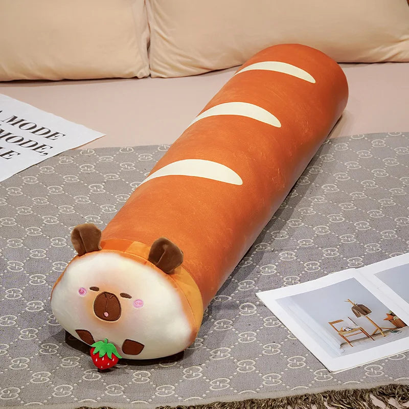 Cute Orange Gradient Baguette Plush Body Pillow - Image 8