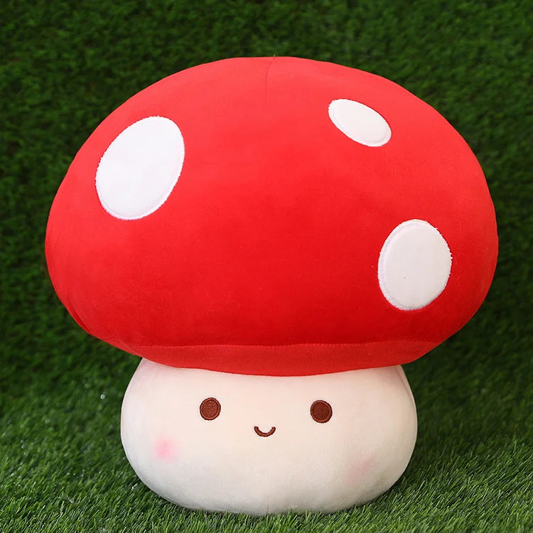 Cute Red Mushroom Plush with White Spots - Image 7