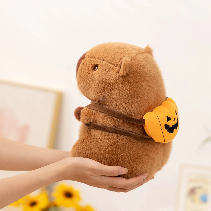 White Dog and Brown Wombat Halloween Plush Set - Image 5