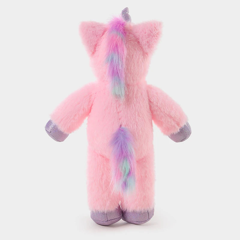 Pink Plush Unicorn with Glitter Hooves - Image 4