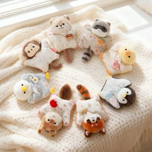 Soft Plush Baby Animal Security Blanket with Print