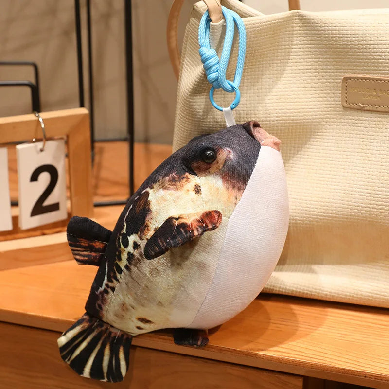 Lifelike Mottled Pufferfish Plush Toy - Image 7