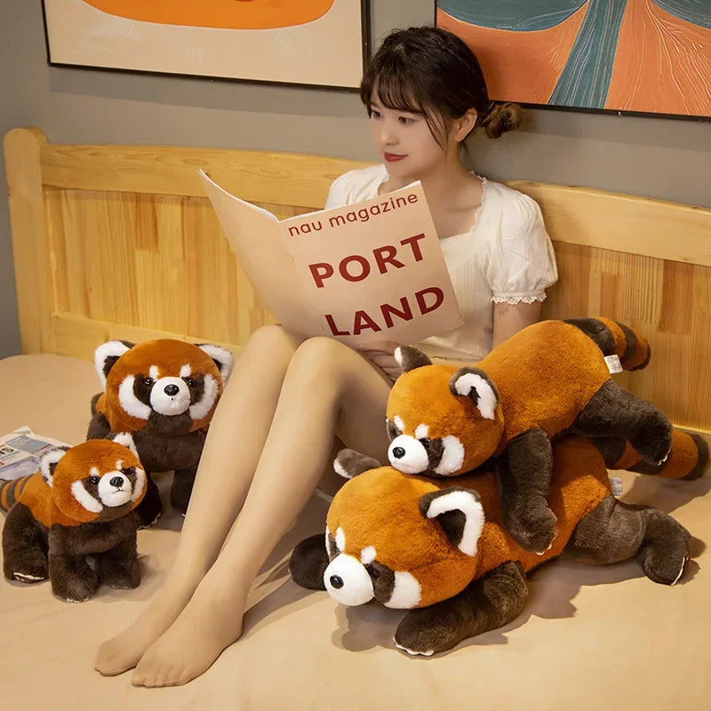 Red Panda Mother and Baby Stacked Plush - Image 4