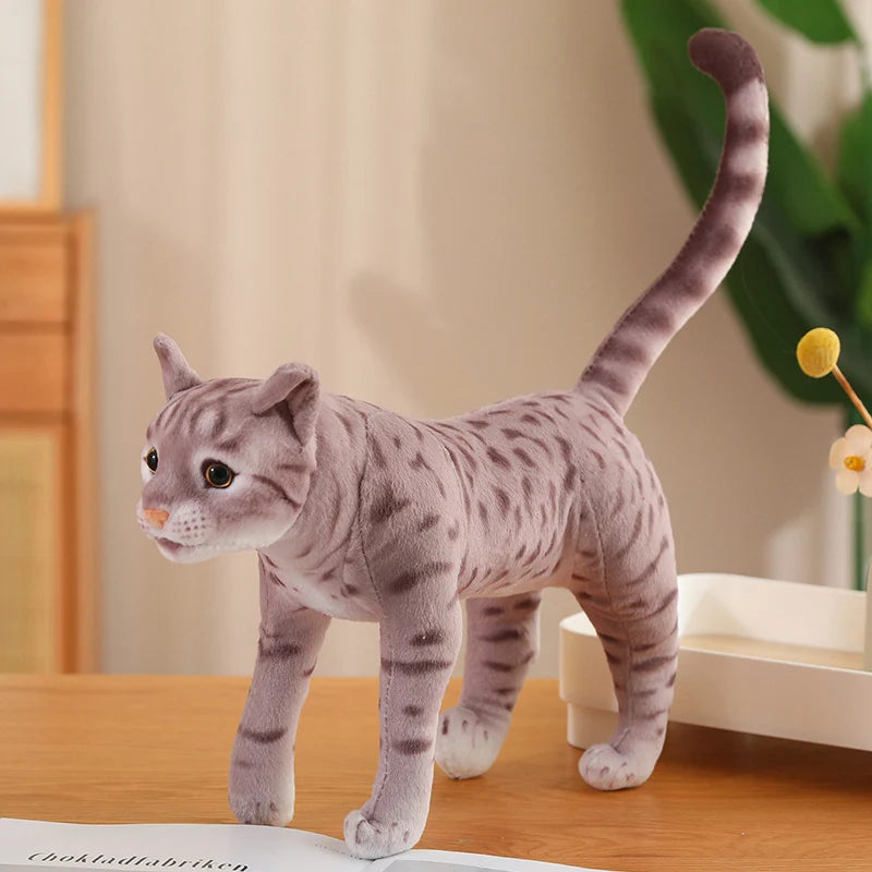 Realistic Tabby Cat Plush Toy - Image 8
