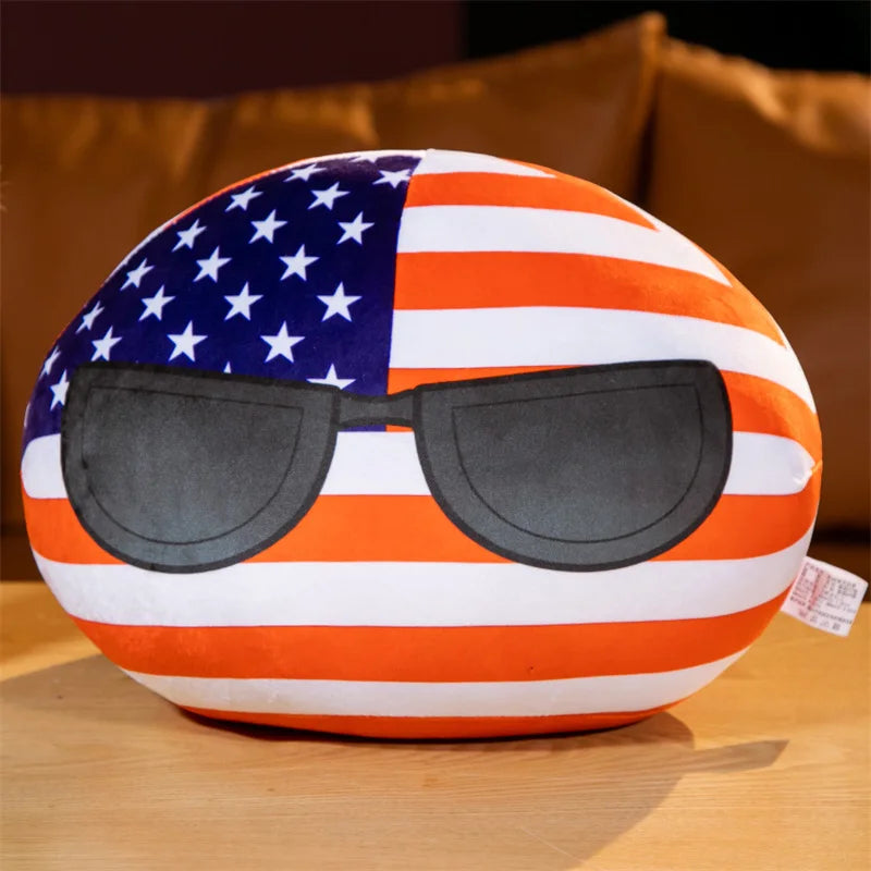 French Countryball Plush Toy with Mustache - Image 15