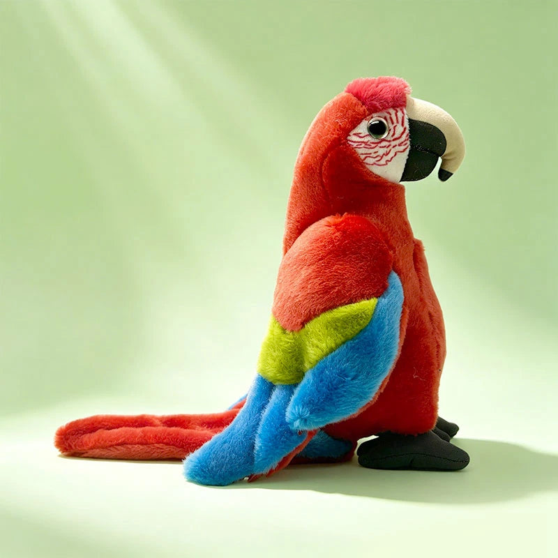 Vibrant Realistic Plush Parrot Stuffed Animal - Image 11