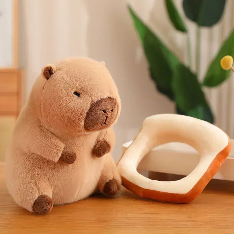 Adorable Capybara Toast Head Plush - Image 4