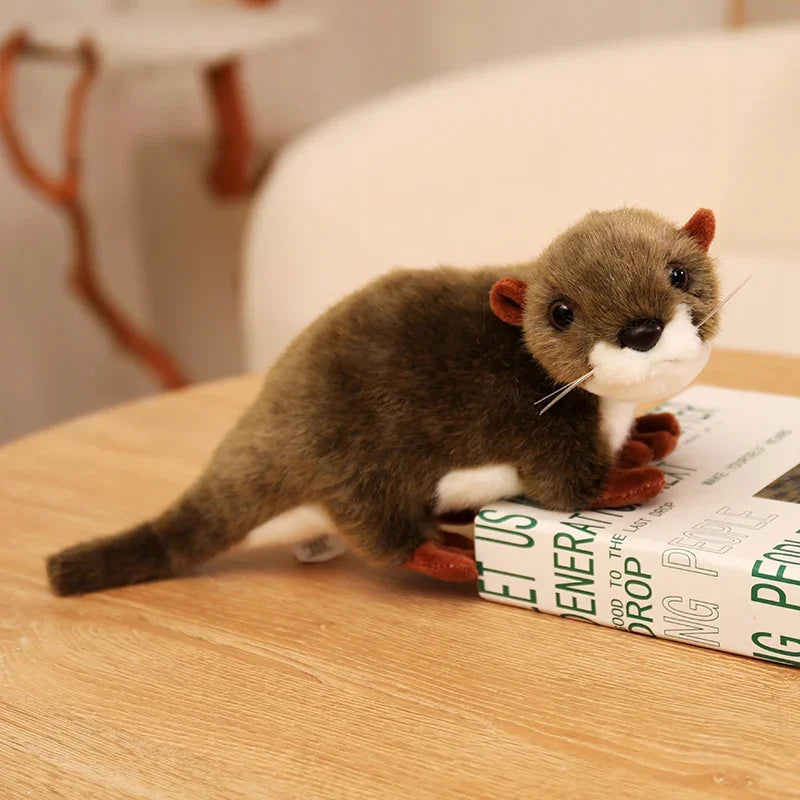 Sweet White and Brown Otter Plush Duo - Image 7