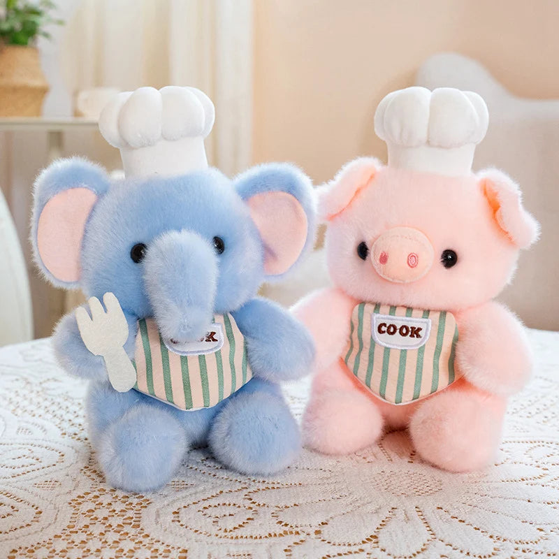 Cute Chef Animal Plush Toy - Image 4