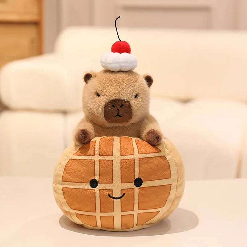 Capybara Dessert Plush with Cherry Hat - Image 7