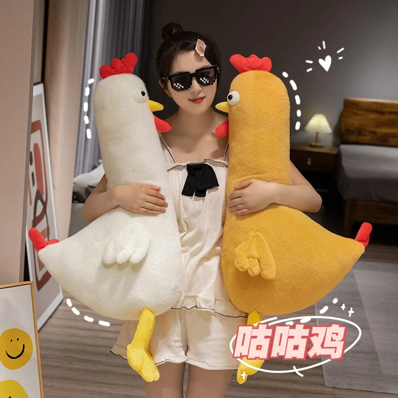 Oversized Yellow Chicken Long Neck Plush Pillow - Image 3