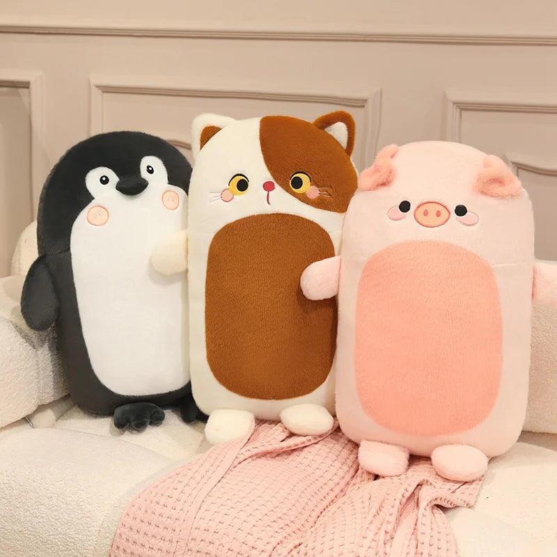 Brown and White Lying Animal Plush - Image 2