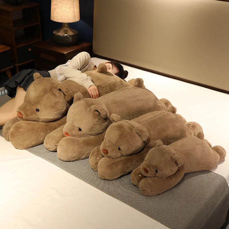Soft Cream Plush Bear with Pink Paws - Image 5