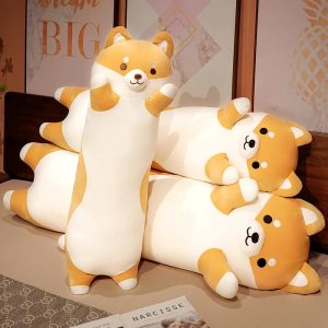 Cute Orange Shiba Inu Plush Body Pillow
