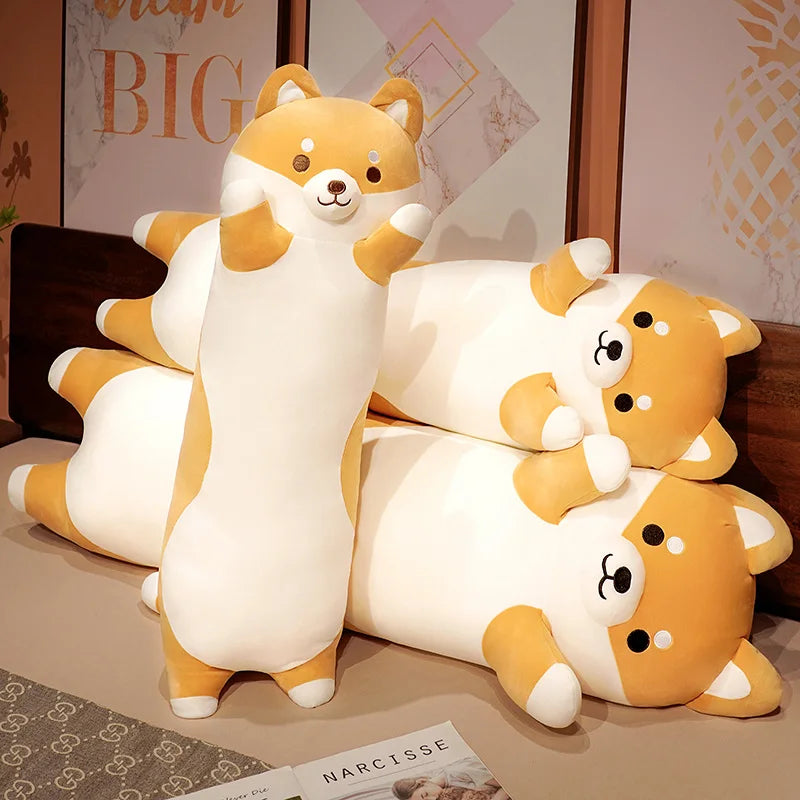 Cute Orange Shiba Inu Plush Body Pillow