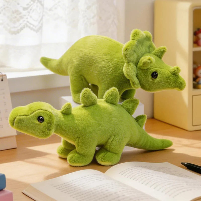 Cuddly Lime Green Dinosaur Plush Toy Assortment - Image 3