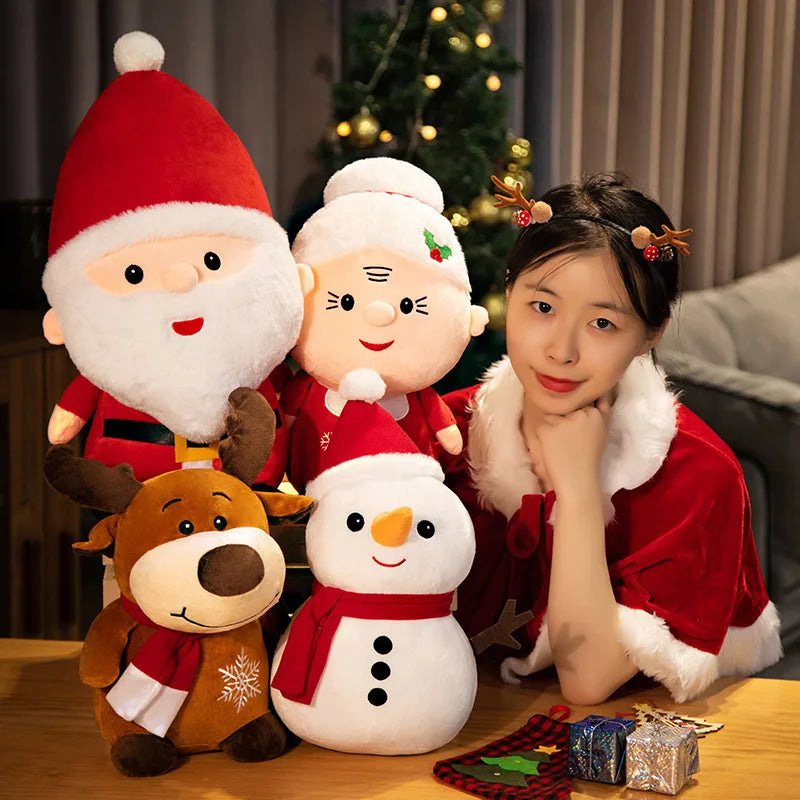 Christmas Santa & Mrs. Claus Plush Duo - Image 4