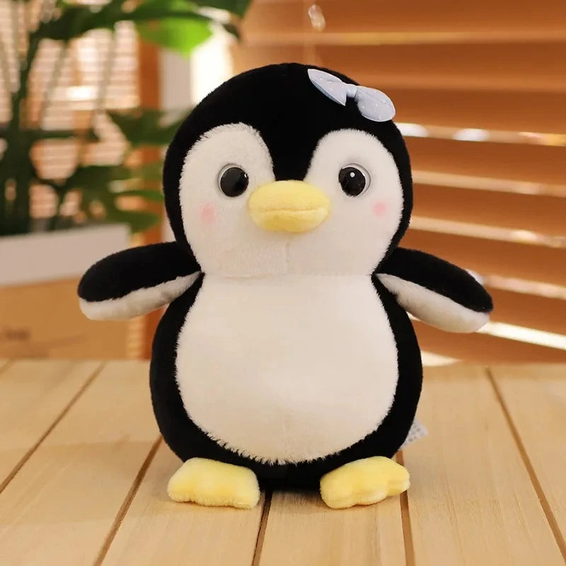 Cute Penguin Plush with Bows and Rosy Cheeks - Image 7
