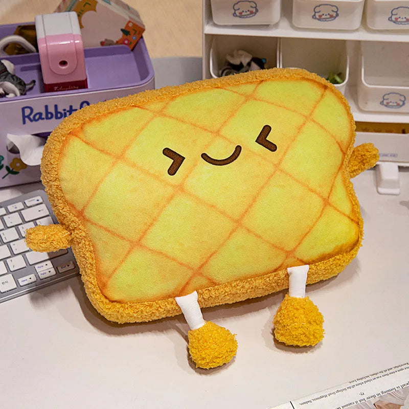 Cute Assorted Toasted Bread Plush Pillow Set - Image 3