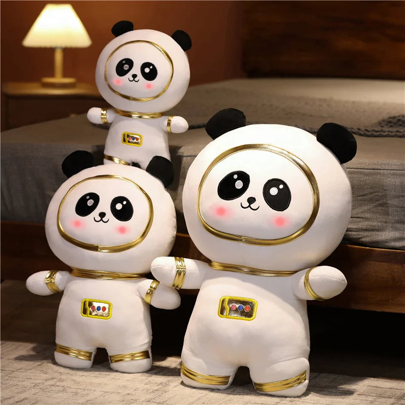 White Astronaut Plush Toy with Gold Patches - Image 5