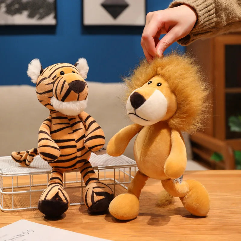 Cute Tan Lion Plush Toy with Fluffy Mane - Image 4