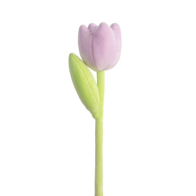 Mixed Pastel Plush Daisy and Tulip Bouquet - Image 20