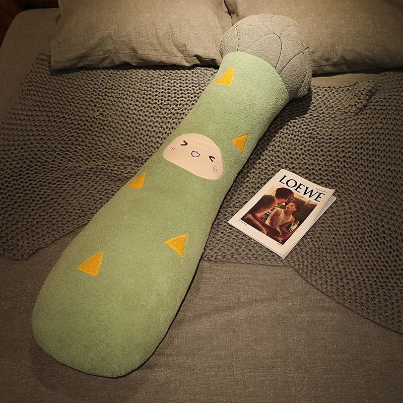 Soft Oversized Mushroom Plush Body Pillow with Face - Image 6