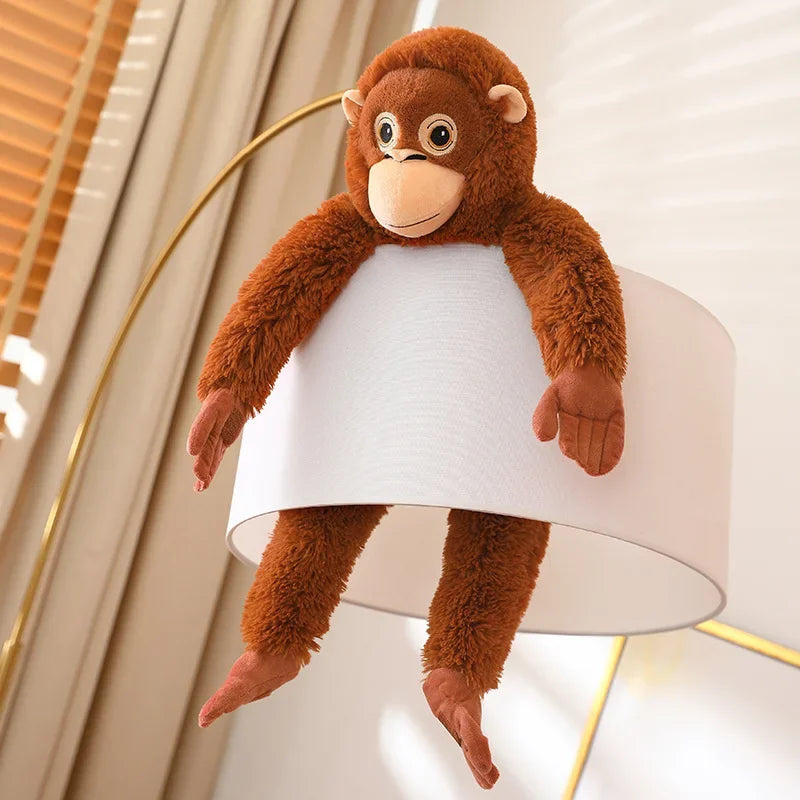 Adorable Brown Orangutan Plush Backpack - Image 6