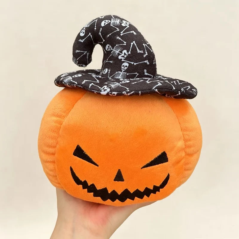 Halloween Pumpkin Plush with Assorted Witch Hats - Image 4