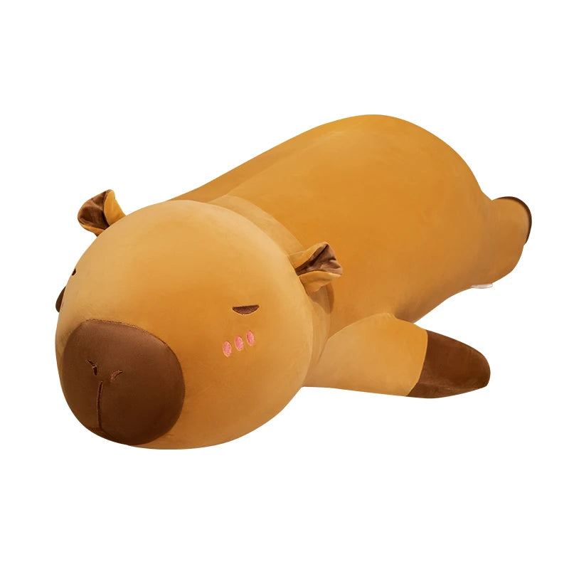 Long Brown Plush Animal Body Pillow - Image 7