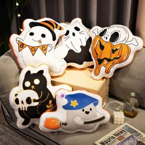 Assorted Halloween Character Plush Pillows