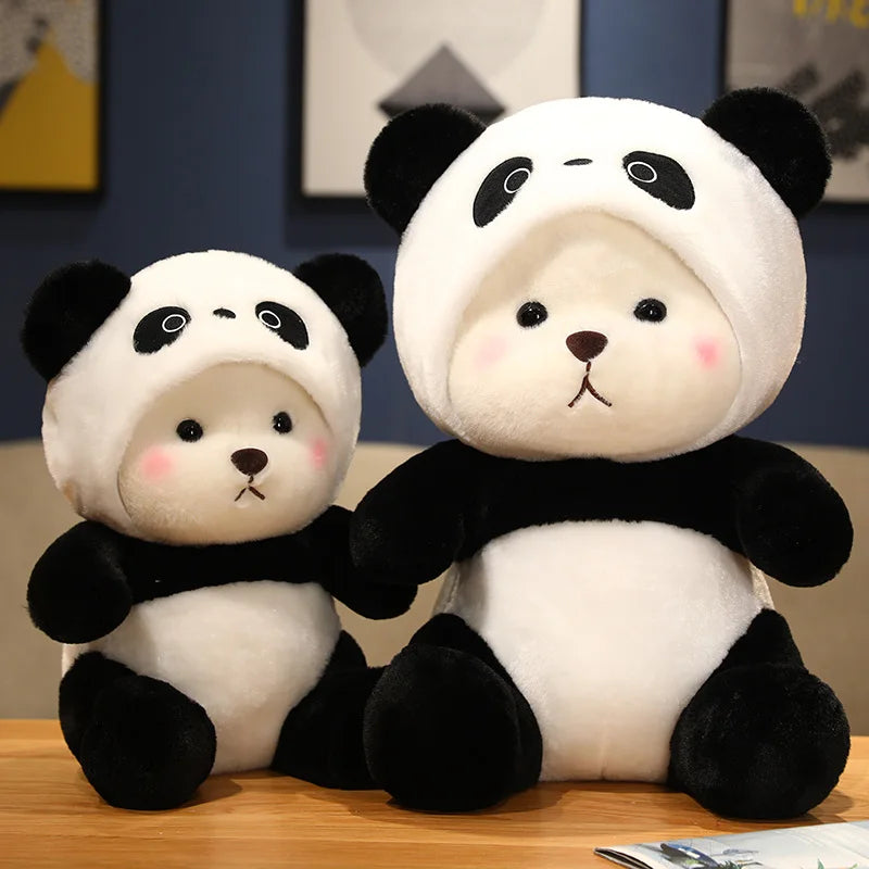 Adorable Bear Plush in Panda Hoodie - Image 4
