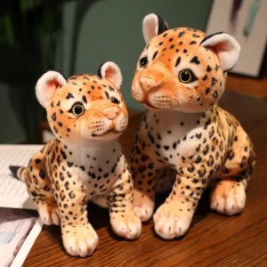 Realistic Leopard Cub Plush Toy