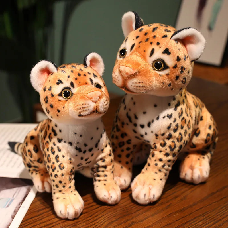 Realistic Leopard Cub Plush Toy