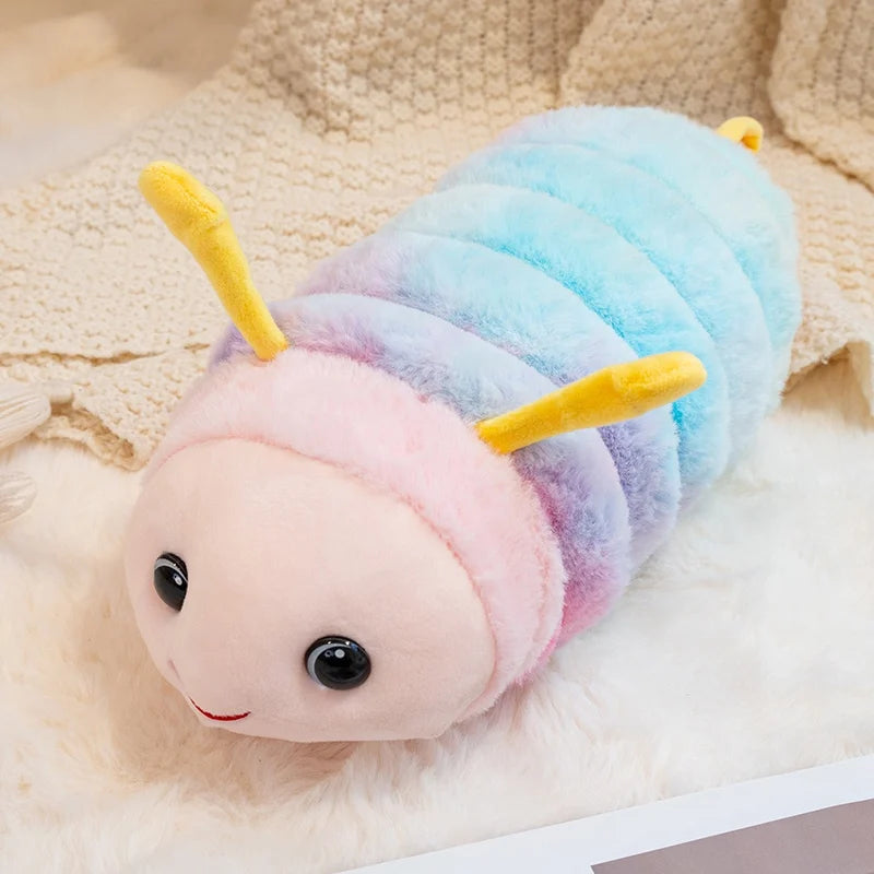 Cute Pastel Rainbow Caterpillar Plush - Image 6