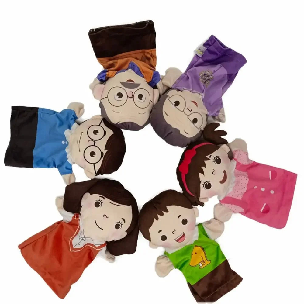 6-Piece Family Plush Hand Puppet Set - Image 5