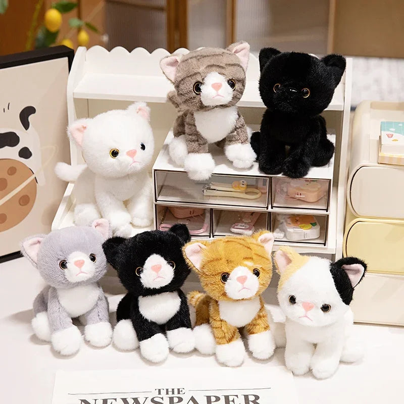 Adorable Mini Plush Cat Toys Assortment