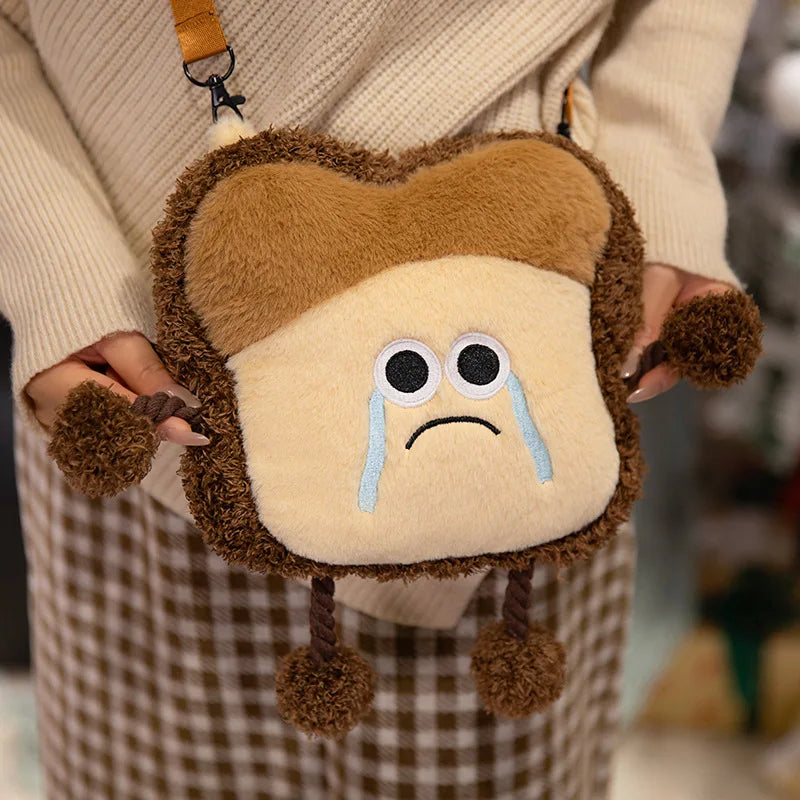 Smiling Toasted Bread Hot Water Bottle Plush - Image 3
