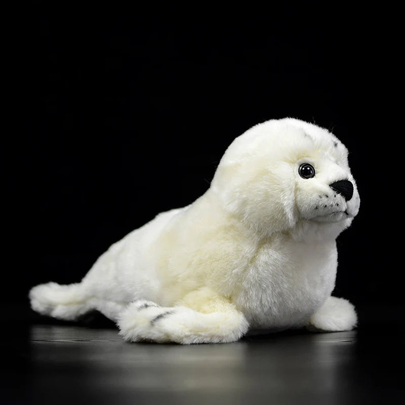 Realistic White Baby Seal Plush Toy - Image 7