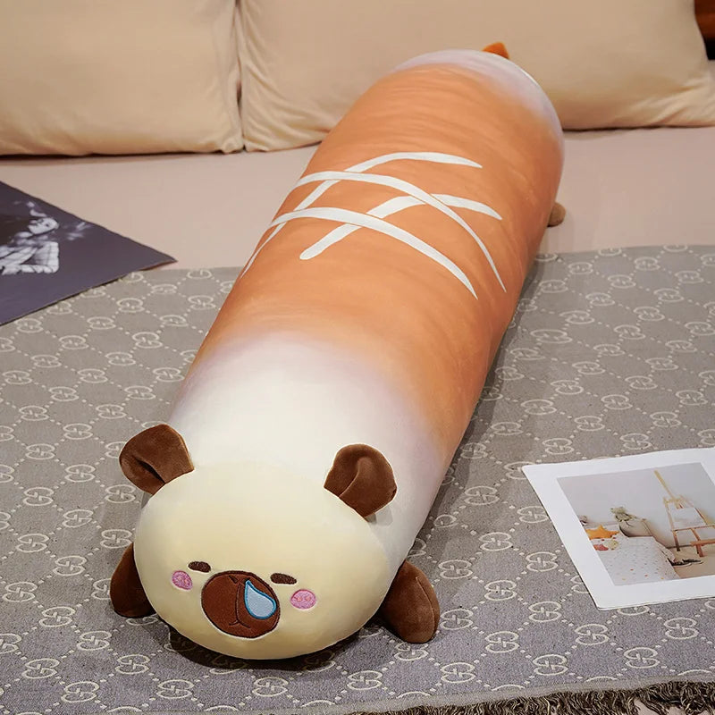 Cute Orange Gradient Baguette Plush Body Pillow - Image 7