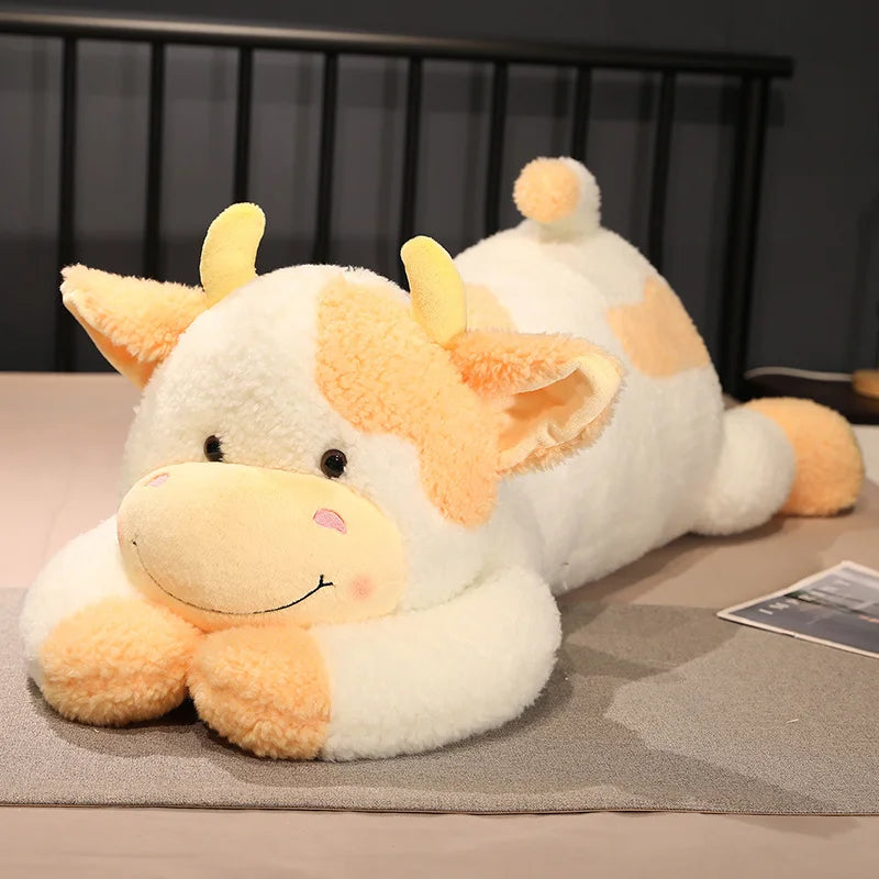 Oversized Black and White Cow Plush Body Pillow - Image 9