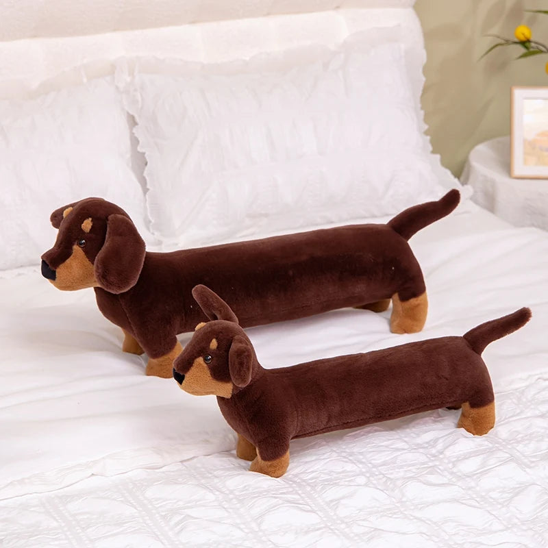 Brown and Tan Dachshund Plush Body Pillow - Image 4