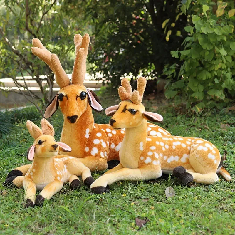 Spotted Deer Mother and Fawn Plush Toy - Image 4