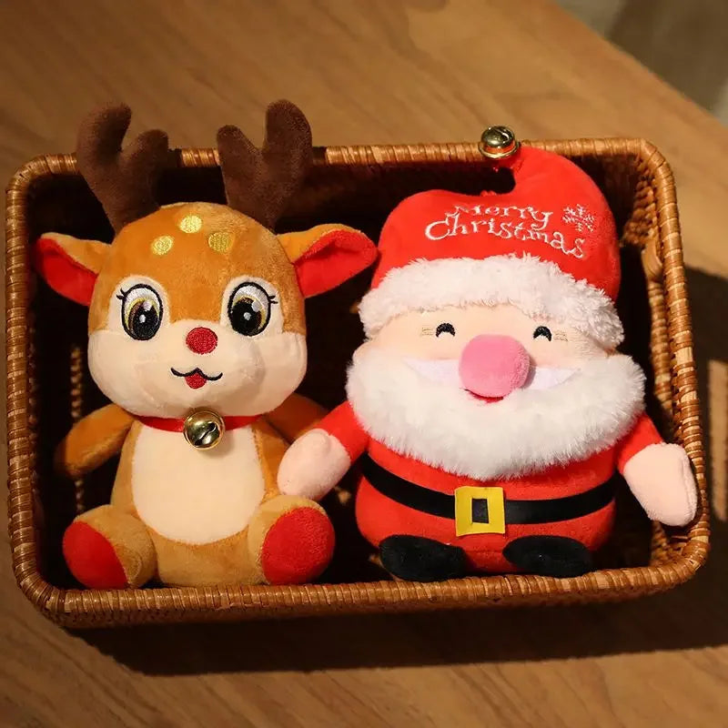 Chubby Christmas Santa & Reindeer Plush - Image 2