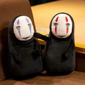 Spirited Away No-Face Plush Set with Red and Blue Marks