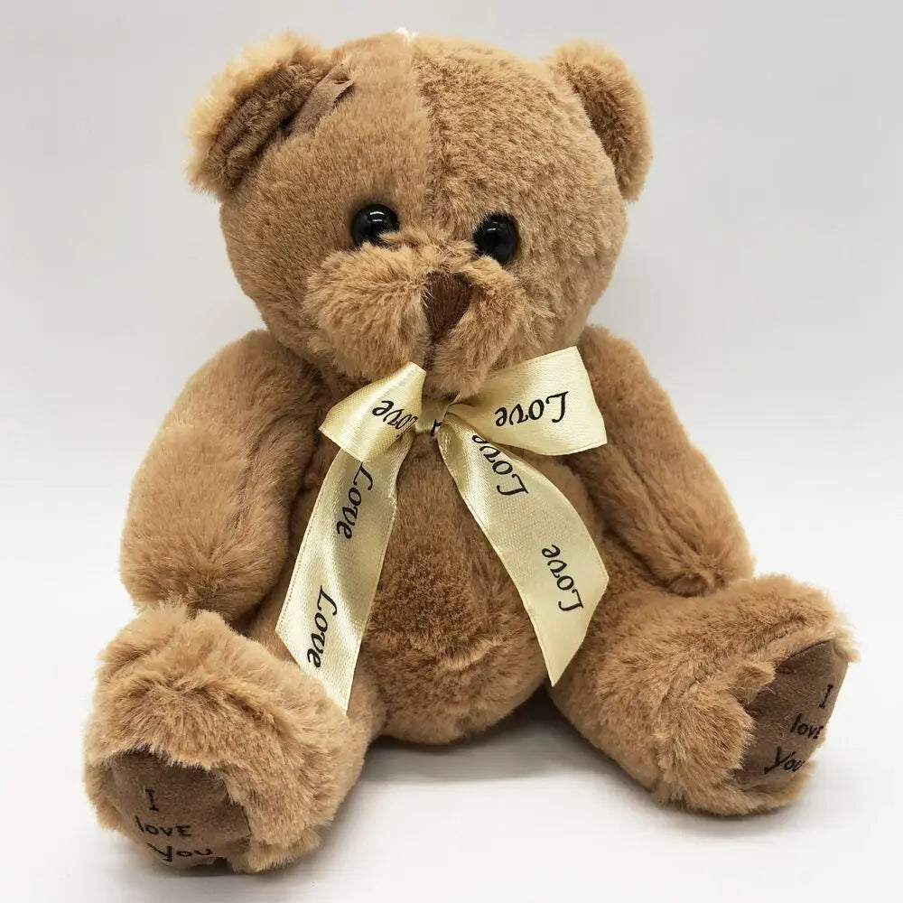 Pair of Plush Teddy Bears with 'I Love You' Feet - Image 5