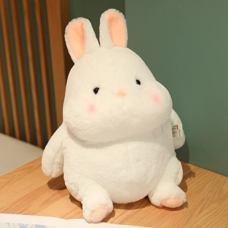 Cute Light Grey Sitting Plush Elephant - Image 9