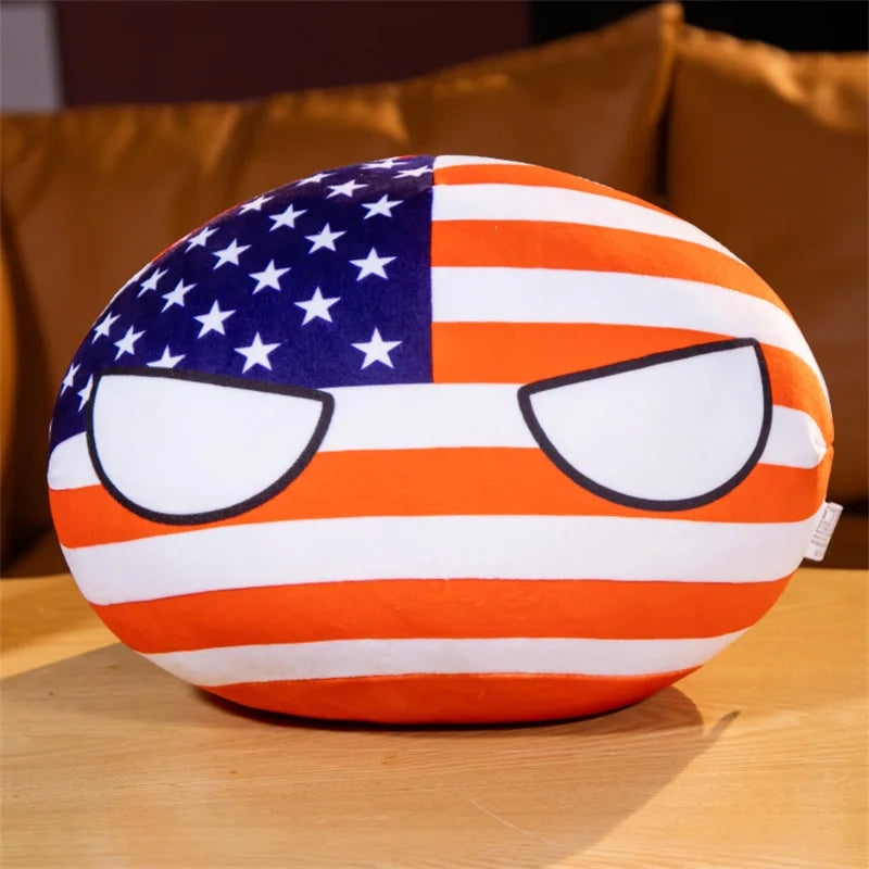 French Countryball Plush Toy with Mustache - Image 16